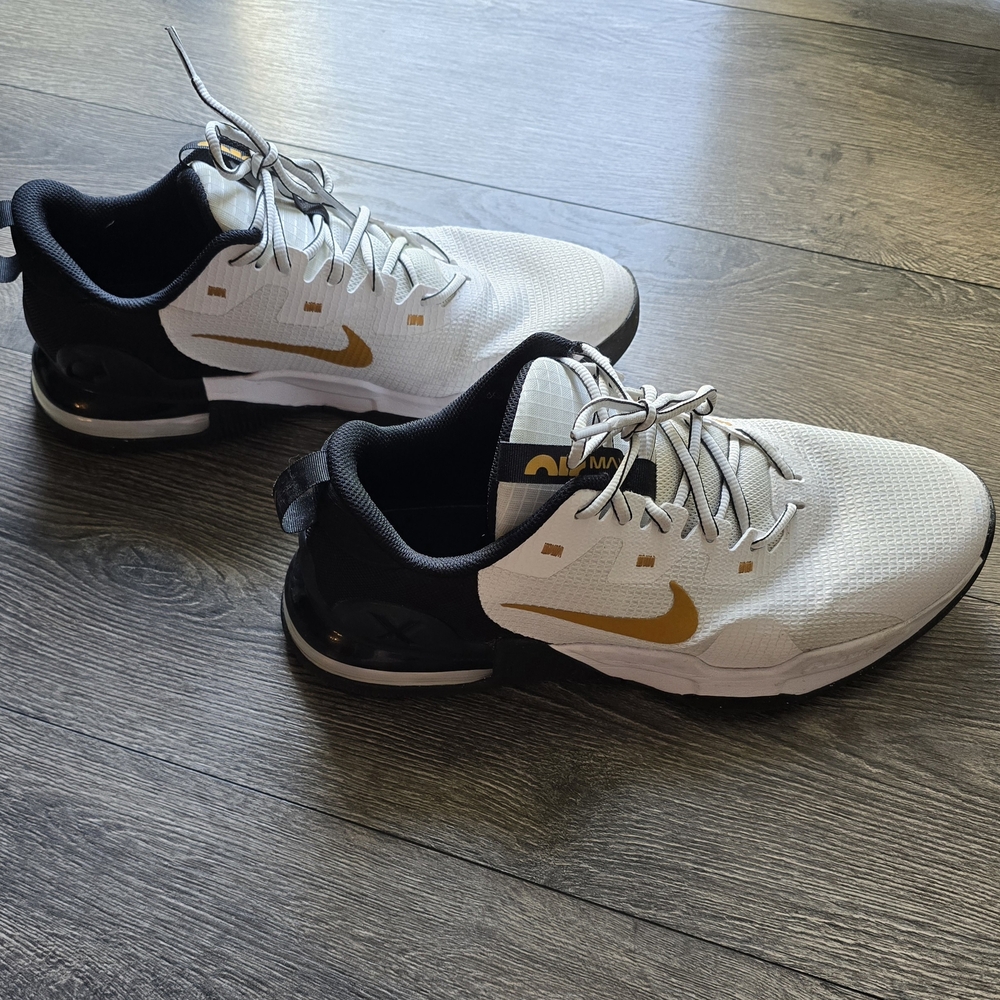 Nike Air Max Sneakers with Orange Swoosh